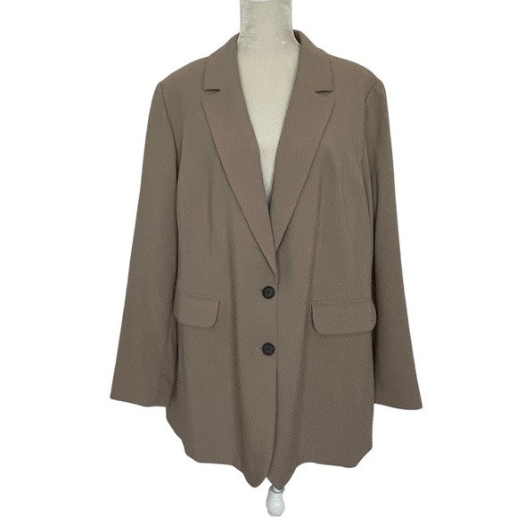 Eloquii Suiting Career Blazer Jacket Women’s Plus Size 22 Two Button Front - Picture 1 of 9